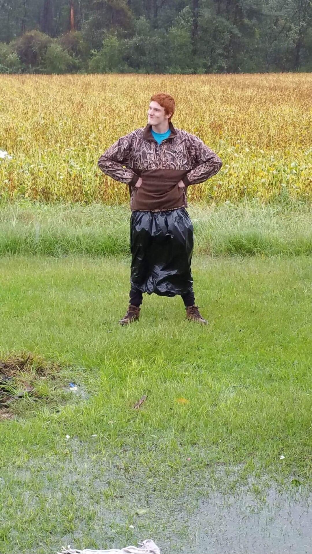 Jamie Johnson before a hurricane